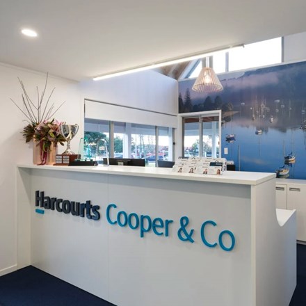 Harcourts Cooper & Co reception.