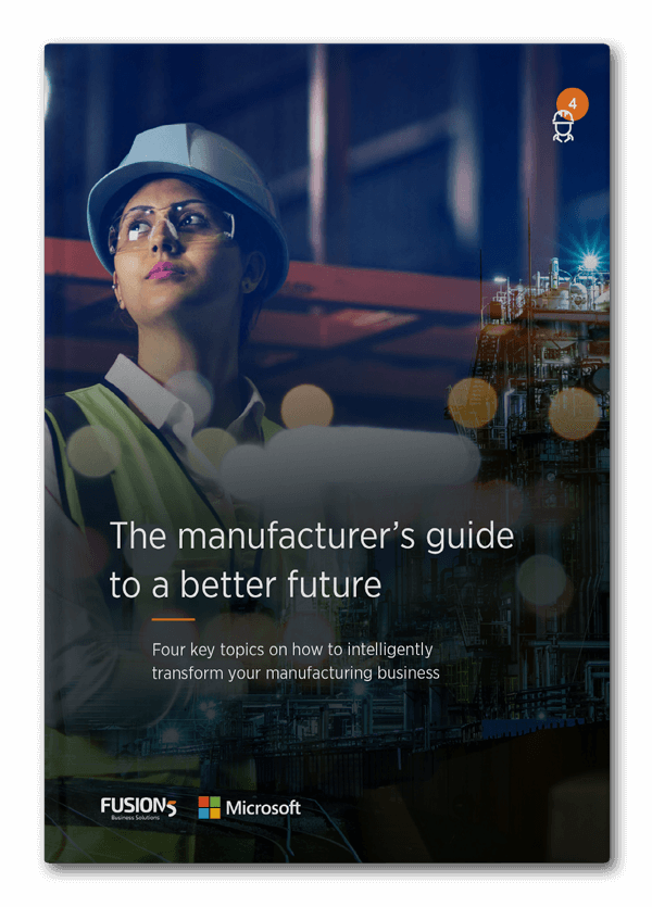 Mockup of Microsoft CRM Manufacturing eBook
