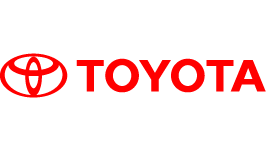 Toyota logo in red