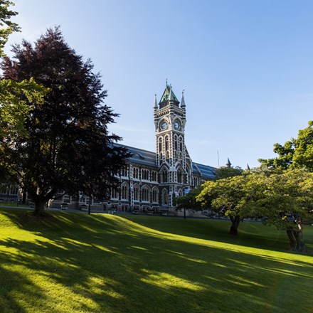 Exterior view of Otago University.