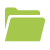 Green folder or file icon